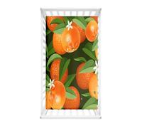 Morbuy Next to Me Crib Sheets, Fruit Print Cot Bed Sheets, Soft Breathable Microfiber Moses Basket Sheets, Cot Sheets for Boy and Girl, Durable Easy Care Crib Sheets (Orange,90x40cm)