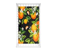 Morbuy Next to Me Crib Sheets, Fruit Print Cot Bed Sheets, Soft Breathable Microfiber Moses Basket Sheets, Cot Sheets for Boy and Girl, Durable Easy Care Crib Sheets (Orange A,75x30cm)