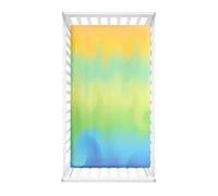 Morbuy Next to Me Crib Sheets, Gradient Style Cot Bed Sheets, Soft Breathable Microfiber Moses Basket Sheets, Cot Sheets for Boy and Girl, Durable Easy Care Crib Sheets (Yellow,140x70cm)
