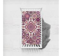 Morbuy Next to Me Crib Sheets, Mandala Style Soft Microfiber Moses Basket Sheets, Breathable Cot Bed Sheets, Travel Cot Sheets for Boy and Girl, Easy Care Crib Sheets (Mandala,95x65cm)