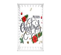 Morbuy Next to Me Crib Sheets, Merry Christmas Soft Microfiber Moses Basket Sheets, Breathable Cot Bed Sheets, Travel Cot Sheets for Boy and Girl, Easy Care Crib Sheets (Merry Christmas,80x40cm)