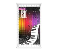Morbuy Next to Me Crib Sheets, Piano Printing Cot Bed Sheets, Soft Breathable Microfiber Moses Basket Sheets, Cot Sheets for Boy and Girl, Durable Easy Care Crib Sheets (Music,80x40cm)