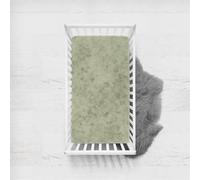 Morbuy Next to Me Crib Sheets, Solid Color Retro Soft Microfiber Moses Basket Sheets, Breathable Cot Bed Sheets, Travel Cot Sheets for Boy and Girl, Easy Care Crib Sheets (Green,90x45cm)