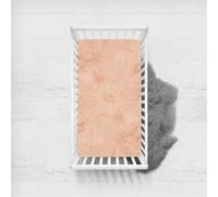 Morbuy Next to Me Crib Sheets, Solid Color Retro Soft Microfiber Moses Basket Sheets, Breathable Cot Bed Sheets, Travel Cot Sheets for Boy and Girl, Easy Care Crib Sheets (Light Coral,95x65cm)