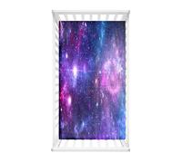 Morbuy Next to Me Crib Sheets, Star Print Cot Bed Sheets, Soft Breathable Microfiber Moses Basket Sheets, Cot Sheets for Boy and Girl, Durable Easy Care Crib Sheets (Universe,90x40cm)
