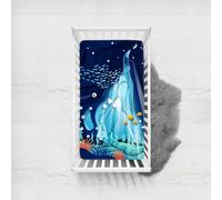 Morbuy Next to Me Crib Sheets,The Underwater World Soft Microfiber Moses Basket Sheets,Breathable Cot Bed Sheets, Travel Cot Sheets for Boy and Girl,Easy Care Crib Sheets (Fish,75x33cm)