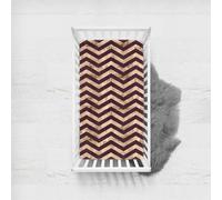 Morbuy Next to Me Crib Sheets, Wave Pattern Cot Bed Sheets, Soft Breathable Microfiber Moses Basket Sheets, Cot Sheets for Boy and Girl, Durable Easy Care Crib Sheets (Black,75x33cm)