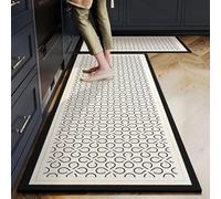 Morbuy Non-Slip Kitchen Rug, Modern Patterns Door Mat Rug, Waterproof and Quick Drying Carpet for Kitchen Living Room Laundry Room Sink Entryway Hallways (Four-Leaf Clover,40x60cm)