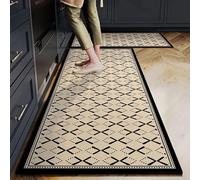 Morbuy Non-Slip Kitchen Rug, Modern Patterns Door Mat Rug, Waterproof and Quick Drying Carpet for Kitchen Living Room Laundry Room Sink Entryway Hallways (Bow Tie,50x80cm)