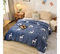 Morbuy Print Throw Blankets, Cuddly Flannel Bed Camping and Couch Blankets All Season Sofa Car Cozy Lightweight Wrinkle Resistant (forest deer,180x200cm)
