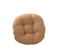Morbuy Round Seat Pads Cushion, Solid Color Futon Thick Tatami Cotton And Linen Comfortable Home Décor Chair Cushion for Mat For Dining Garden Kitchen Outdoor Home (45 * 45cm,Khaki)