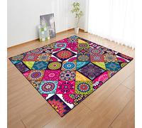Morbuy Rugs Carpets Living Room Rug, 3D Mandala Style Extra Large Size Soft Short Medium Pile Rugs Anti Slip Floor Mats for Kids Room Bedroom Decor (80x120cm,mandala 2)