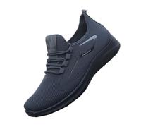 Morbuy Sneakers for Men, Lightweight Mesh Breathable Trainer Shoes Casual Running Non-Slip Walking Shoes Comfortable Gym Sports Shoes for Outdoor Fitness Jogging -WQ860 Grey