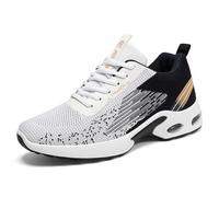 Morbuy Sneakers for Men, Non-Slip Lightweight Mesh Breathable Trainer Shoes Casual Running Non-Slip Walking Shoes Comfortable Gym Sports Shoes for Outdoor Fitness Morning Run Black