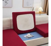 Morbuy Sofa Seat Cushion Covers Stretch, Elastic Universal Sofa Seat Cover Soft Couch Seat Cover with Elastic Bottom for Furniture Protection (Backrest,Burgundy)