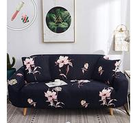 Morbuy Sofa Slipcovers Classic Home Decor Settee Couch Sets Removable Washable Stretch Fabric Non Slip Elastic Pet Protector Chair Slipcovers for Sofas Leather (2 seater,Black)