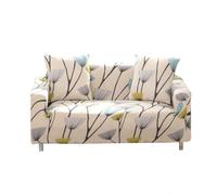 Morbuy Sofa Slipcovers Home Simple Flower Decor Settee Couch Sets Removable Washable Stretch Fabric Non Slip Elastic Pet Protector Chair Slipcovers for Sofas Leather (4 seater,Dandelion)