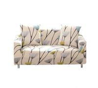 Morbuy Sofa Slipcovers Home Simple Flower Decor Settee Couch Sets Removable Washable Stretch Fabric Non Slip Elastic Pet Protector Chair Slipcovers for Sofas Leather (2 seater,Dandelion)