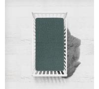 Morbuy Solid Color Next to Me Crib Sheets, Soft Microfiber Moses Basket Sheets, Breathable Cot Bed Sheets, Travel Cot Sheets for Boy and Girl, Easy Care Crib Sheets (Green,140x90cm)