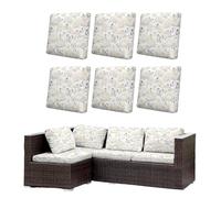 Morbuy Stretch Patio Cushion Cover Elastic Seat Protector (Butterfly,6pc)