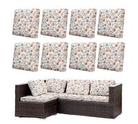 Morbuy Stretch Patio Cushion Cover Elastic Seat Protector (Climbing vines,8pc)