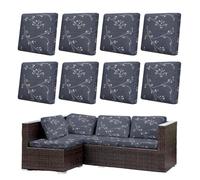 Morbuy Stretch Patio Cushion Cover Elastic Seat Protector (Trees,8pc)