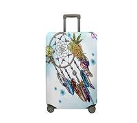 Morbuy Suitcase Cover Elastic Suitcase Covers, Travel Suitcase Covers Protectors, Dreamcatcher Luggage Cover Washable Luggage Covers for Suitcases (XL (29-32 inch Luggage),Blue Flower)