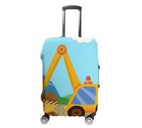 Morbuy Suitcase Cover Washable Suitcase Covers, Travel Suitcase Covers Protectors, Excavator Print Luggage Cover Elastic Luggage Covers for Suitcases (Excavator 5,S(19-21inch Suitcase))