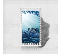 Morbuy The Underwater World Next to Me Crib Sheets, Soft Microfiber Moses Basket Sheets, Breathable Cot Bed Sheets, Travel Cot Sheets for Boy and Girl, Easy Care Crib Sheets (Coral,90x45cm)