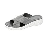 Morbuy Women Summer Sandals Slippers, Comfy Fashion Slides heel 4 CM Rome Shoes Elegant Soft Platform Slide Beach Travel Ladies Sandal Slide Mules for Mother Girlfriends Gifts