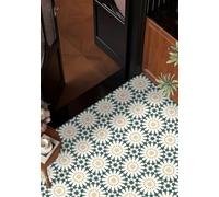 MORCART 20Pcs Peel and Stick Floor Wall Tile 20cm Self Adhesive Sticker Waterproof Removable DIY for Bathroom, Kitchen, Fireplace, Pet House, Stairs, Bedrooms, Wall Dark Green
