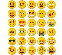MORCART 30PCS Emoji Magnets for Fridge, Refrigerator Magnets for Locker Whiteboard Decorative School Cabinets Office Cubicle Magnetic Board Kitchen Classroom Funny Cute Magnets for Adults
