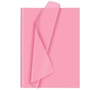 Morcheiong 60 Sheets Pink Tissue Paper Art Gift Wrapping Tissue Paper Bulk Gift Wrapping for DIY Art Craft Floral Birthday Valentine's Day Wedding Party Festival(20 x 14.5 inches /50 x 37cm)