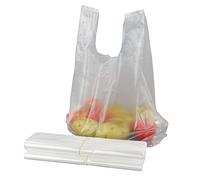 Morcte Plastic Vest Carrier Bags, Clear Plastic Vest Bags, 800 Bags
