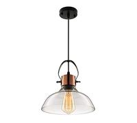 Morden Ceiling Light Industrial Edison Vintage Glass Pendant ing Classic Dome Chandelier Mounted Fixtures Copper Finish for Dining Room Foyer Living Room Cafe Bar