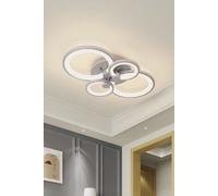 Morden Semi-Flush LED Ceiling Light with Adjustable Brightness The hot sale White One Size