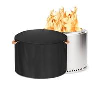 Mordx Fire Pit Cover for Solo Stove Bonfire 22 Inch,Firepit Covers Round Outdoo,600 Anti UV& Waterproof Smokeless Fire Pit Cover,for Gas/Table/Bowl Fire pits (Bonfire - 22”D x 16”H)