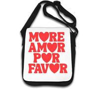 More Amor Por Favor Love Heart Shoulder Bag White