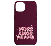 More Amor Por Favor Romance Stars Checkered Pattern Case for iPhone 13