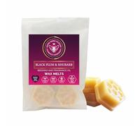 More Bees Please - Black Plum & Rhubarb Melts, 60g - Sustainable Beeswax, Local Produce, Pure Essential Oils, Toxin-Free, Cream