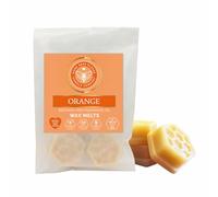 More Bees Please - Orange Beeswax Melts, 60g - Biodegradable, Locally-Sourced Sustainable Beeswax with Finest Essential Oils, Toxin-Free