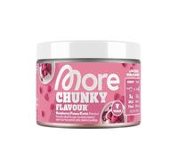 MORE Chunky Flavour, Raspberry Panna Cotta, 150 g, flavour powder for sweetening, low in sugar and calories, with inulin and lactase - made in Germany