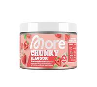 MORE Chunky Flavour, Strawberry Perfection, 150 g, flavour powder for sweetening, low in sugar and calories, with inulin and lactase - made in Germany