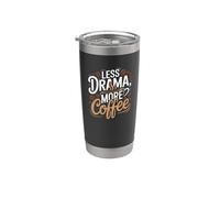 More Coffee, Less Complication Caffeine Lover Stainless Steel Insulated Tumbler