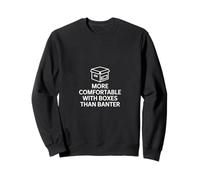 More Comfortable With Boxes Than Banter Archivist Sweatshirt