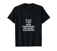 More Comfortable with Boxes Than Banter Archivist T-Shirt