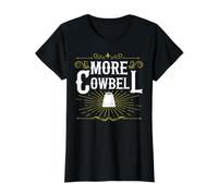 More Cowbell for a Music Fan Value Graphic T-Shirt, Women, Black, XL
