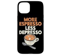 More Espresso Less Depresso Barista Coffee Brewer Maker Case for iPhone 15 Plus