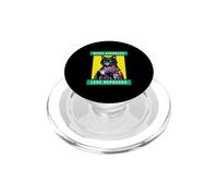 More Espresso Less Depresso Funny Coffee Cat PopSockets PopGrip for MagSafe