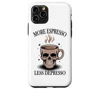 More Espresso Less Depresso Skull Coffee Case for iPhone 11 Pro